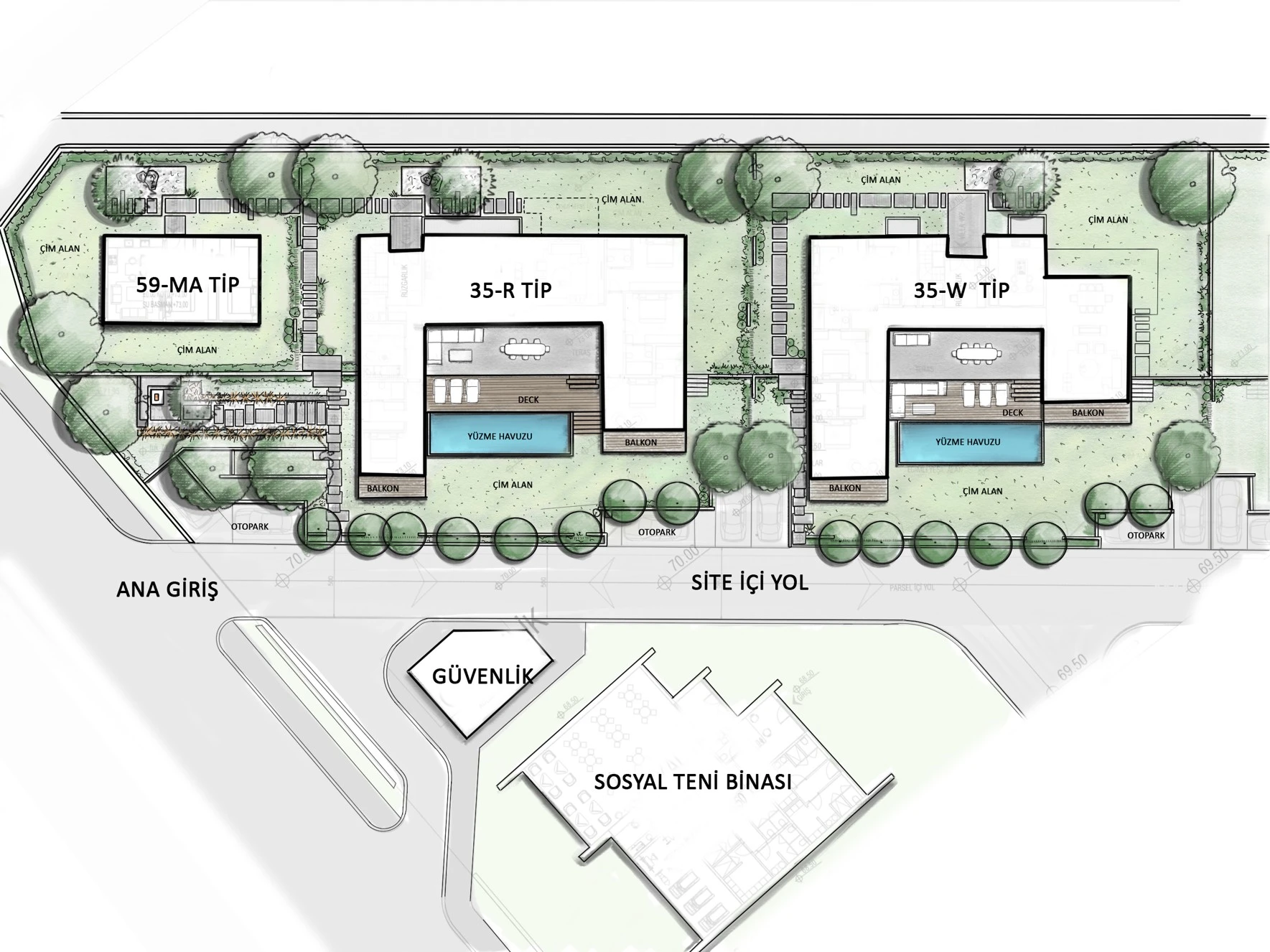 Unica Riva Villa Site Peyzaj Tasarımı — 6